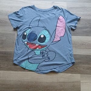 Disney Gray and Pink Stitch T-Shirt